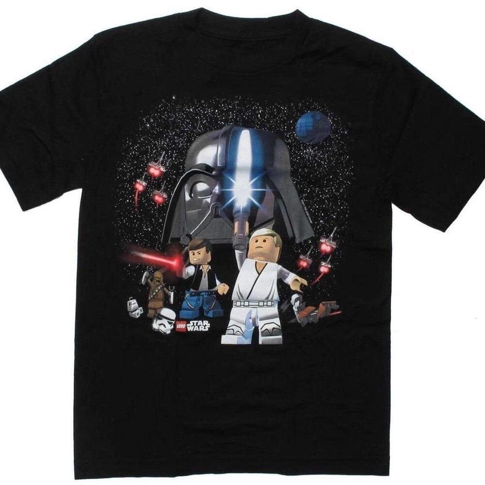 Black Star Wars Lego T Shirt